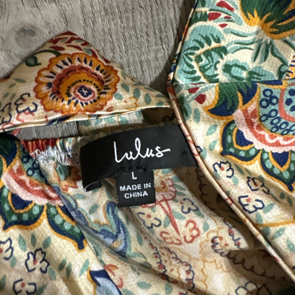 Lulu's Multicolor Backless Halter Romper - image 6